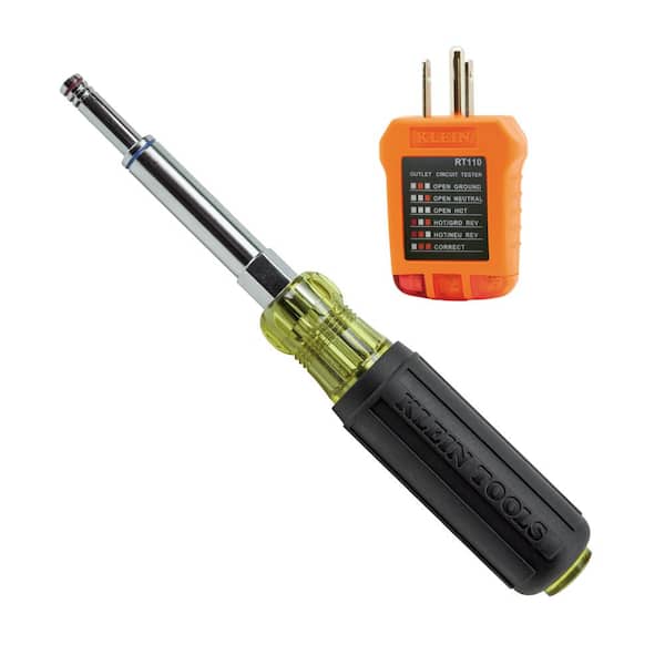 Klein Tools 2-Piece Nut Driver and Outlet Tester Tool Set