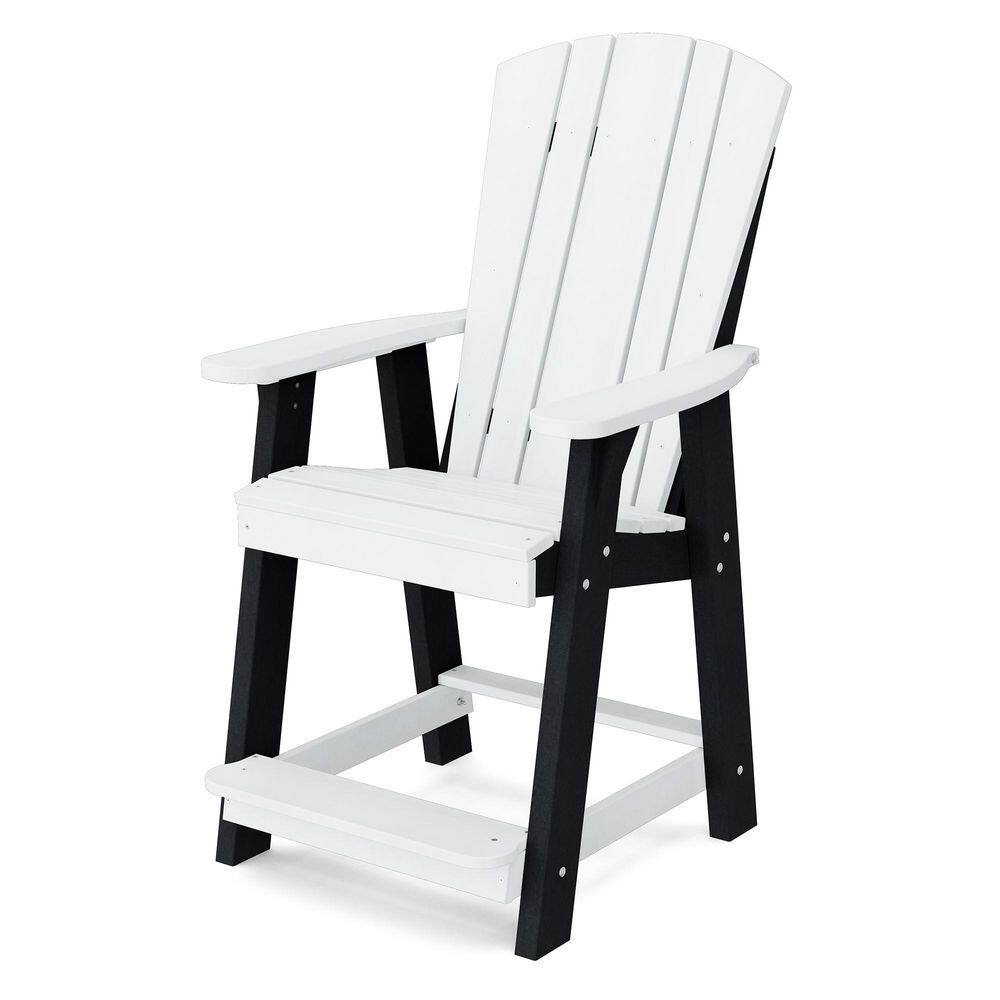 Heritage White and Black Plastic Outdoor Balcony Chair price history on PriceWatchPro