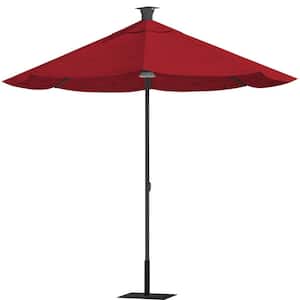 9 ft. Market Patio Umbrella in Cherry Red