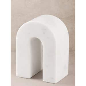 Quest White Marble Decorative Object