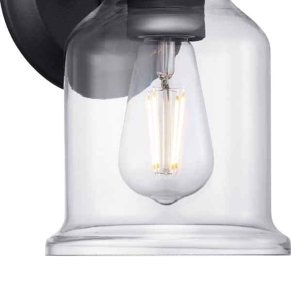 Progress Lighting Lindberry 1-Light 11.5 in. Textured Black