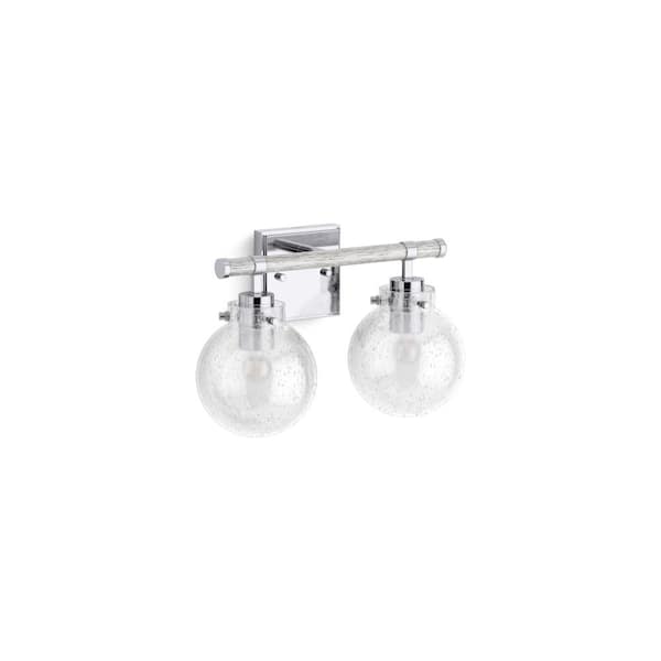 KOHLER Holt 2-Light Polished Chrome Wall Sconce