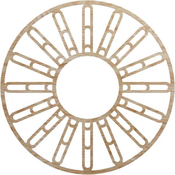 Ekena Millwork 0.25 in. x 38 in. x 38 in. Wood Medallion Moulding