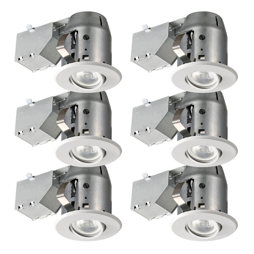 Slimline Integrated LED 4 in Round  Canless Recessed Light for Kitchen Bath