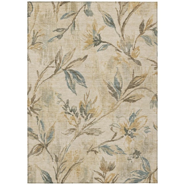 Chantille Machine Washable Indoor/Outdoor Abstract ACN2951 Ivory 3 ft. x 5 ft. Area Rug