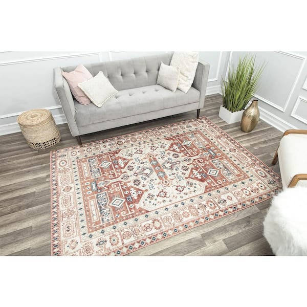 Gabriel Sangria Koti Orange 8 ft. x 10 ft. Area Rug