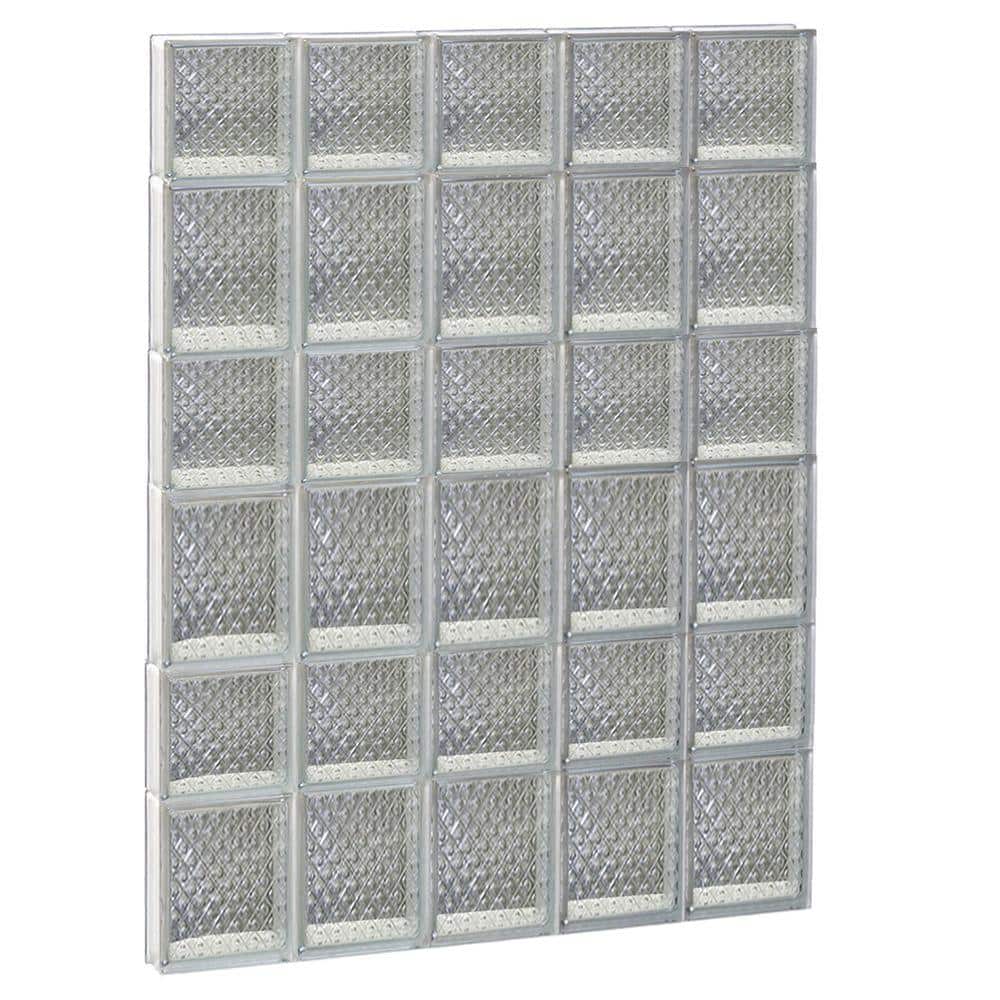 28.75 in. x 40.5 in. x 3.125 in. Frameless Diamond Pattern Non-Vented Glass Block Window price history on PriceWatchPro