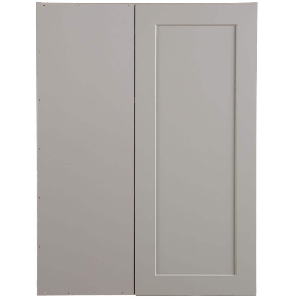 Hampton Bay Edson Shaker Assembled 27x36x12.5 in. Blind Wall Corner ...