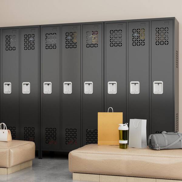 KABAブラック38 Kaikeeqli Metal Freestanding Cabinet 72 in. H x 35.5 in. W x 16 in