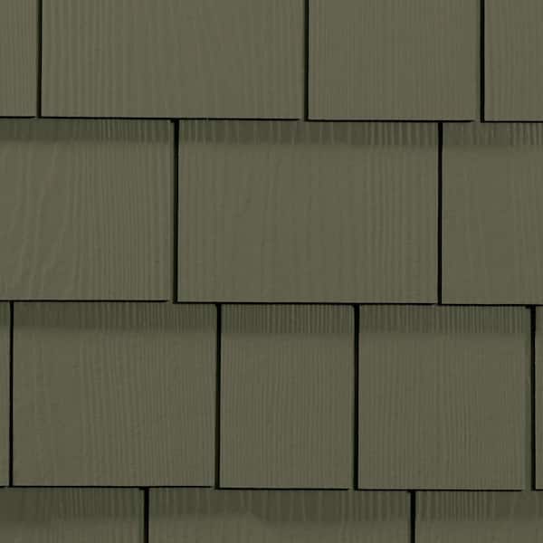 Hardie Shingle HZ5 15.25 in. x 48 in. Statement Collection Mountain Sage Straight Edge Fiber Cement Siding