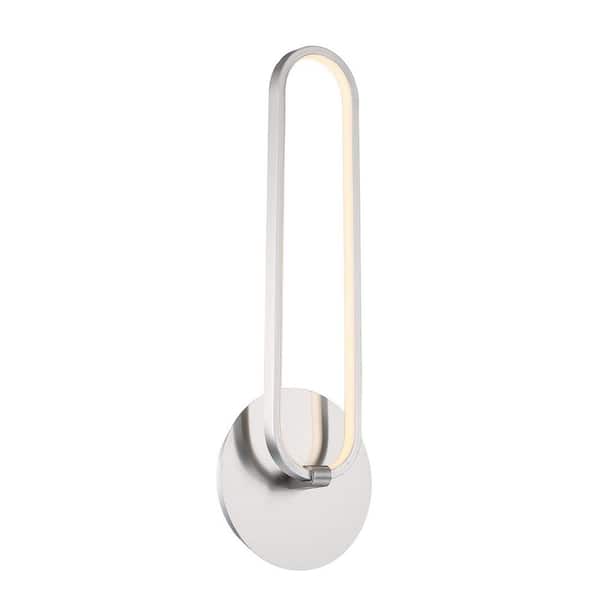 WAC Lighting Charmed 19 in. Brushed Nickel LED Vanity Light Bar and Wall Sconce, 3000K