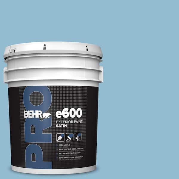 5 gal. #S490-3 Reef Blue Satin Exterior Paint