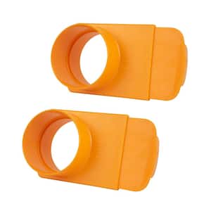 4 in. Integrated Blast Gate Clog Resistant, Anti Gap Tapered ABS Plastic Fitting for Dust Collection Systems (2-Pack)