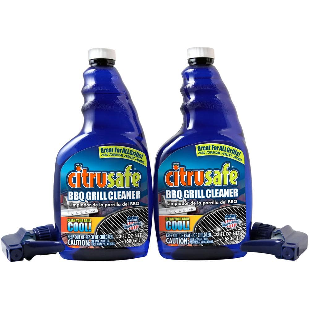 citrusafe 23 oz. BBQ and Grill Cleaner Degreaser (2-Pack) CSAF0201K - The  Home Depot