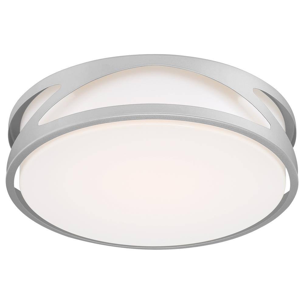 Lucia Satin White LED Flush Mount Light