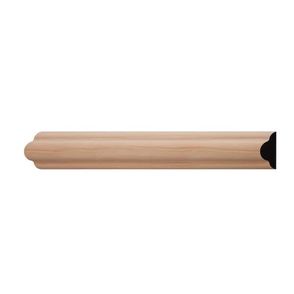 Ekena Millwork WM1215 0.56 in. D x 1.25 in. W x 6 in. L Wood (Cherry) Chair Rail Sample