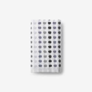 Spectrum Gray Geometric Cotton Single Hand Towel