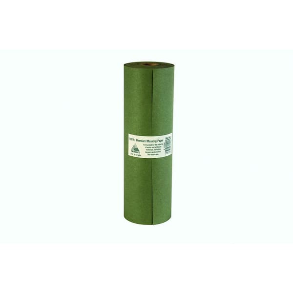 TRIMACO 6 in. x 180 ft. Green Premium Masking Paper