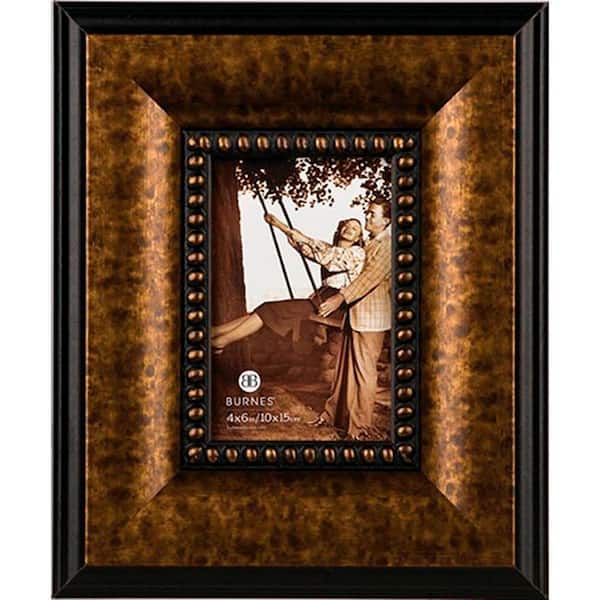 Unbranded Lisbon 1-Opening 5 in. x 7 in. Antique Bronze Picture Frame