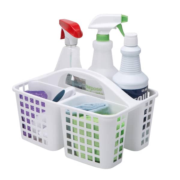 Matthew 3 Pack Large Plastic Tote Tool & Deluxe Supply Cleaning Caddy with  Handle Portable Shower Basket Storage Caddy for Cleaning Products,Take-Out