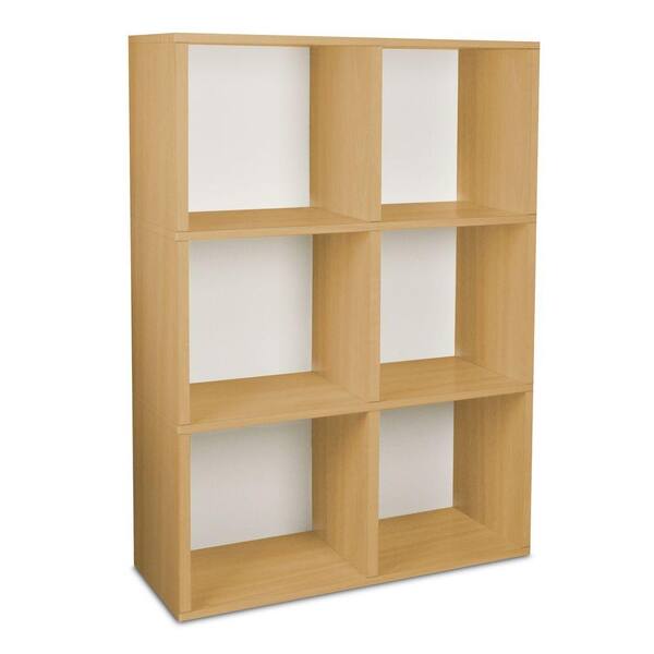 Way Basics Tribeca 32.1 in. L x 44.8 in. H Natural zBoard, Eco Friendly, Tool-Free Assembly, Stackable 6-Cube-DISCONTINUED