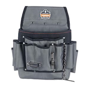 Arsenal 11 in. Pocket Electrician's Pouch Tool Bag, Gray