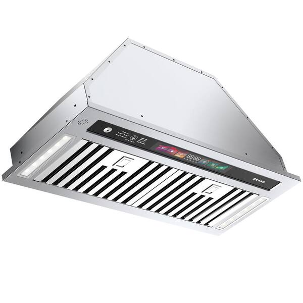 BRANO 36 in. 900 CFM Convertible Insert Range Hood Stainless