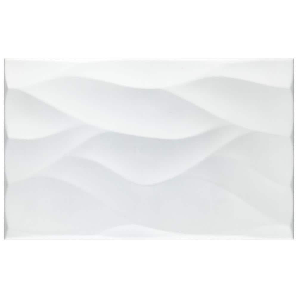 More Natur Matte White 9-7/8 in. x 15-3/4 in. Ceramic Wall Tile (10.9 sq. ft. /Case) price history on PriceWatchPro