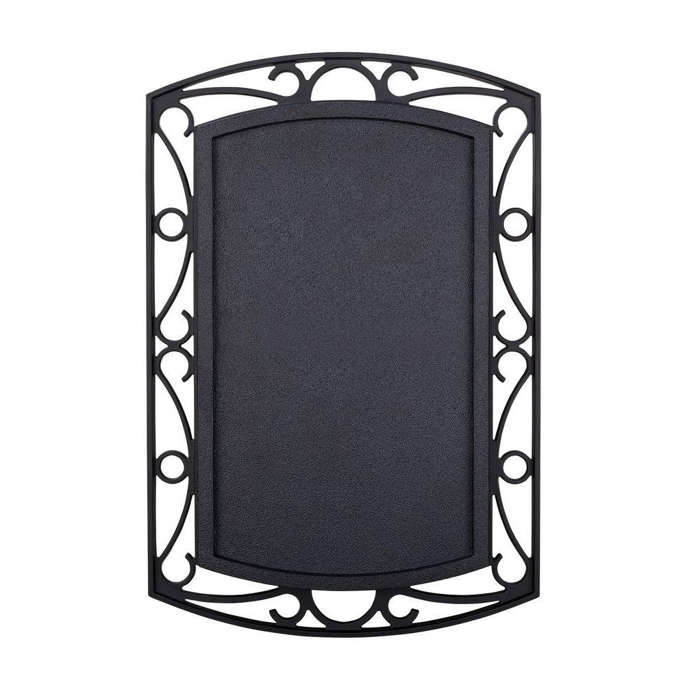 Hampton Bay Wireless or Wired Doorbell Chime, Black with Scroll Metal
