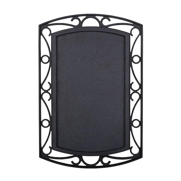Hampton Bay Wireless or Wired Doorbell Chime, Black with Scroll Metal Accent