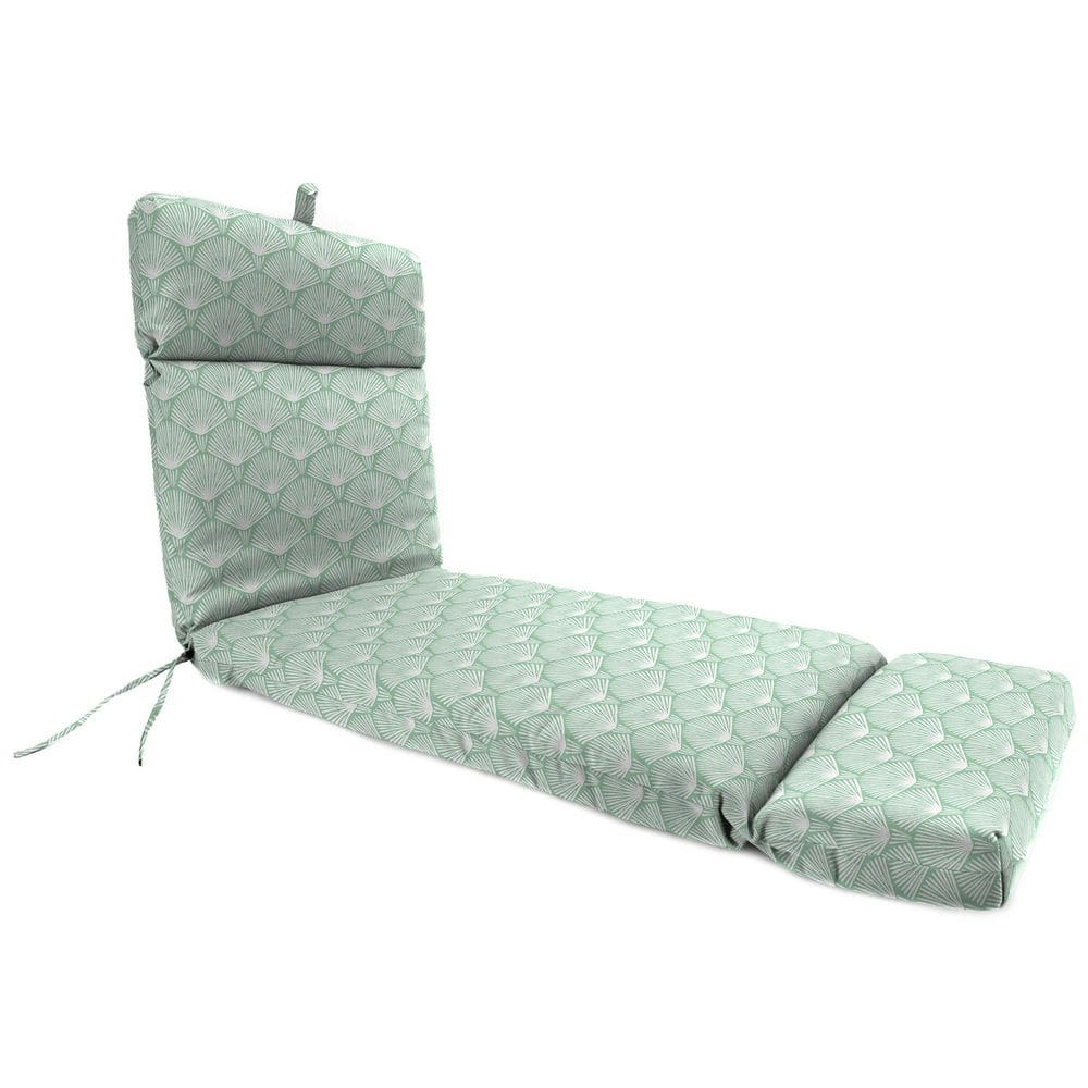 72 in. L x 22 in. W x 3.5 in. T Rectangular Outdoor Chaise Lounge Cushion in Lugana Seagreen price history on PriceWatchPro