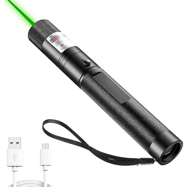 Long Range Green Pointer Beam USB Charging Presentation Screen Remote Flashlight for Indoor Meetings Camping Outdoor