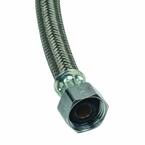 3/8 in. Compression x 1/2 in. FIP x 20 in. Braided Polymer Faucet Supply Line