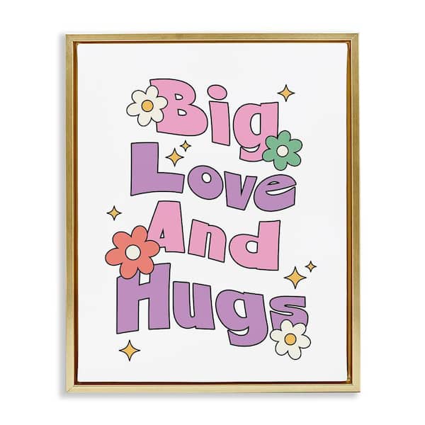 Big Love And Hugs by Ahmed Sameh Hussein Gold Floater Frame Nature Graphic Art Print 21 in. x 17 in.