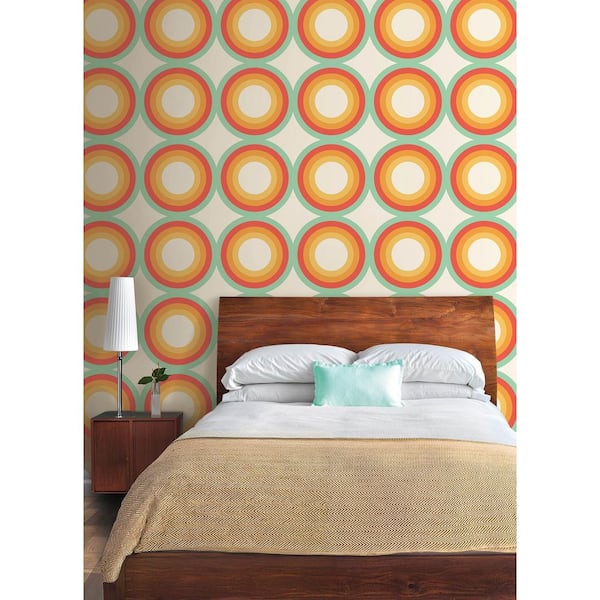 Sir Culls Orange Peel and Stick Wallpaper Sample