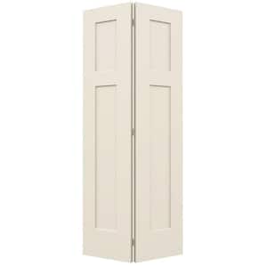 36 in. x 80 in. 3 Panel Smooth Craftsman Hollow Core Molded Interior Closet Composite Bi-Fold Door