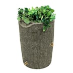 Impressions Bark 50 Gal. Sandstone Rain Barrel