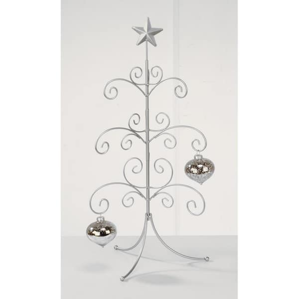Albero Della Vita In Alluminio Lucido Su Base Legno – 42cm, Scultura Decorativa E Portagioielli