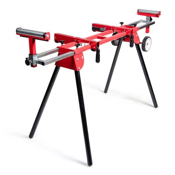General International 8 in. Miter Saw Stand with Solid Tires