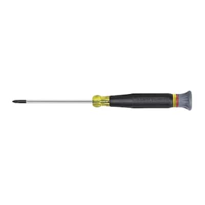 #0 Phillips Head Electronics Screwdriver with 3 in. Shank- Cushion Grip Handle