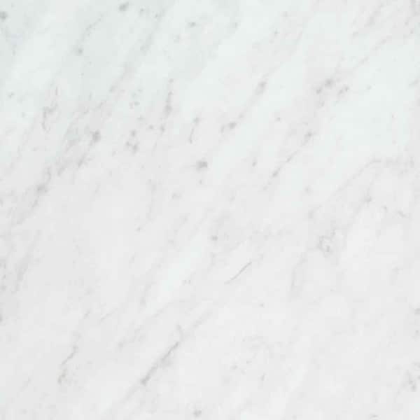 Wilsonart 3 in. x 5 in. Laminate Sheet Sample in White Carrara with Standard Fine Velvet Texture Finish