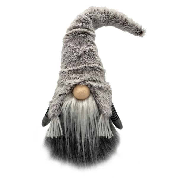 ADMIRED BY NATURE 18 in. Sitting Gnome Plush Ornament Home Decor