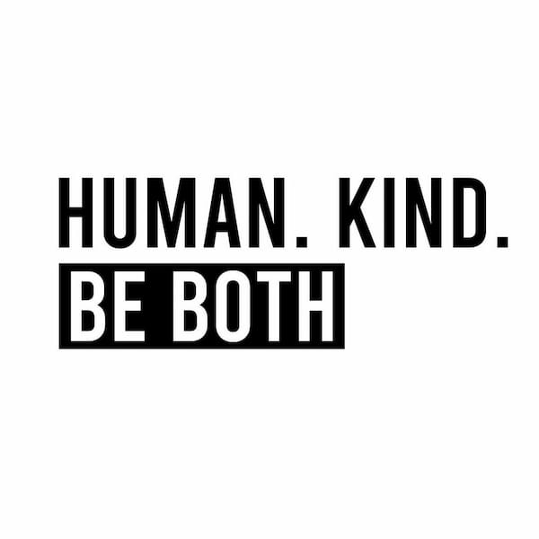 RoomMates Black Human Kind Peel and Stick Wall Decals