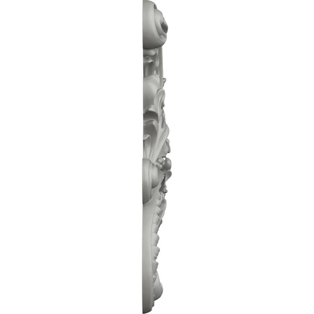 Primed White Polyurethane Architectural Onlay, 12.25" x 11.25"