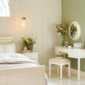 Willow Leaf Hedgerow Non Woven Unpasted Removable Strippable Wallpaper
