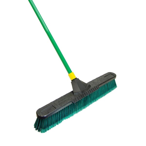 Quickie Bulldozer 24 in. Multi-Surface Pushbroom with Scraper (4-Pack)
