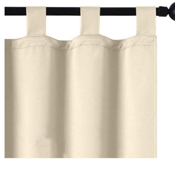 Outdoor Blackout Curtain Panel-50" x 120" Patio Drapes for Sun & Wind Protection Resistant for Porch, Pergola, Balcony