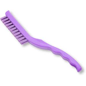 9" Narrow Detail Scrub Brush, Purple, 6 Pack
