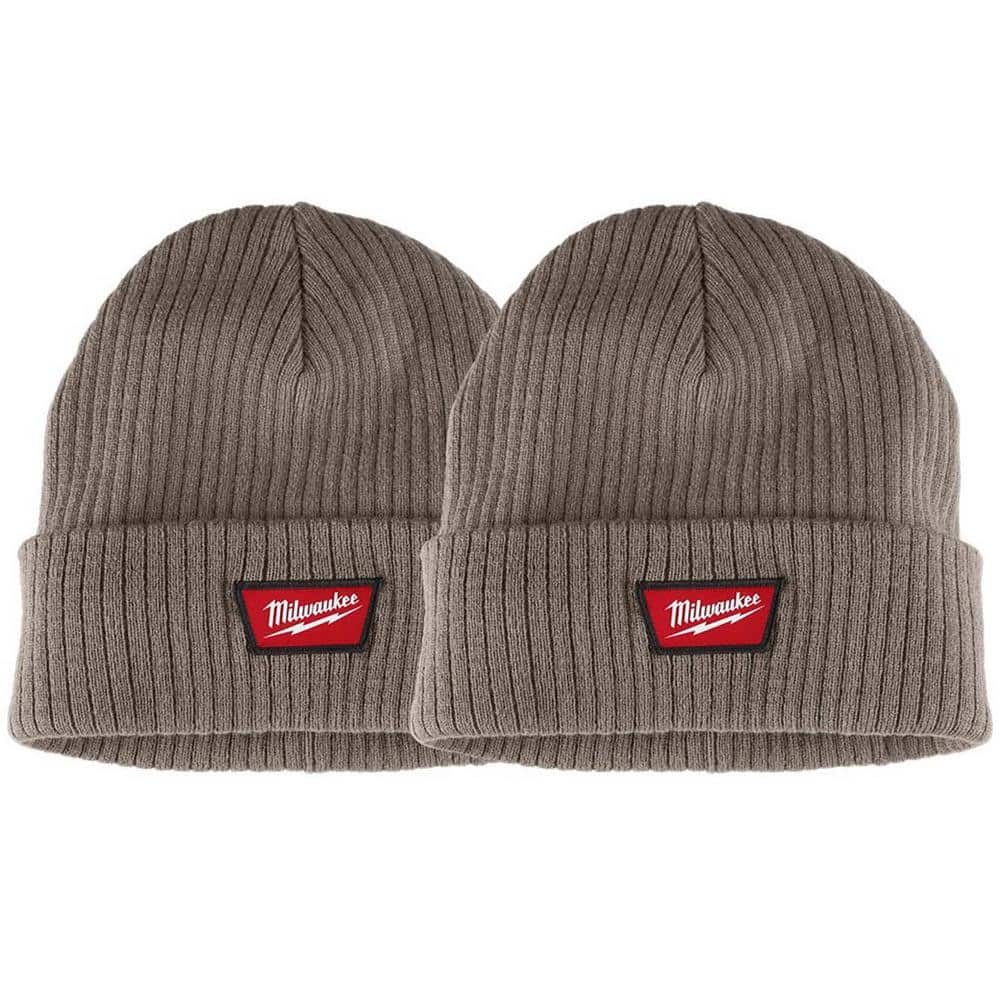 Men's Brown Rib-Knit Cuffed Beanie Hat (2-Pack) price history on PriceWatchPro