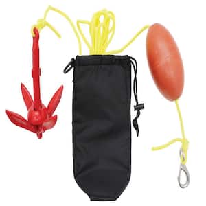 BoatTector Complete Grapnel Anchor Kit for Paddleboard, SUP, Small Kayaks, Inflatables - 1.5 lbs.
